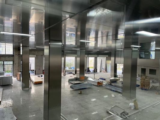 معتمدة من قبل ISO 304 0.5 ملم من الفولاذ المقاوم للصدأ لوحات ساندوتش غرفة نظيفة لمصنع الأغذية